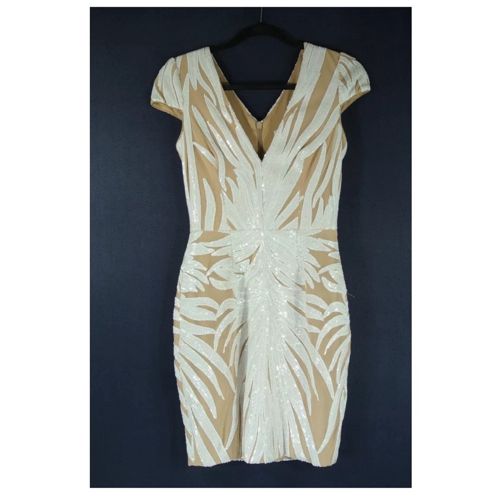 Dress the population dress Zoe off white